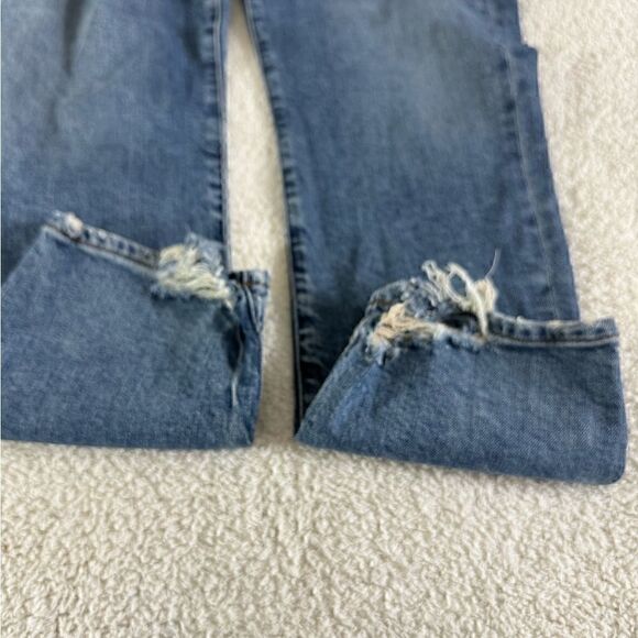 AGOLDE Jeans Womens size 29 Toni Mid-Rise Straight Blue Landmark organic Cotton - Picture 14 of 16